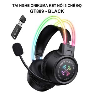 Tai Nghe Onikuma GT889 - Tai Nghe Chụp Tai Kết Nối 3 Chế Độ Tiện Dụng