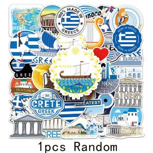 50pcs Greek Classical Cult Stickers Welcome To Greece Decals For Laptop Luggage Skateboard Scrapbook Cars Diary Graffiti Sticker