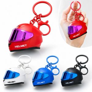 NOBLELYN Realistic Motorcycle Helmet Keychain Cool Lightweight Mini Helmet Pendant Unique Versatile Helmet Bag Charm Key/Backpack Decor