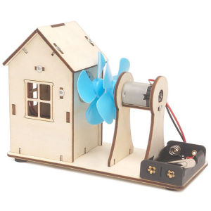 Kids Wind Power Generator Science Experiments Electric DIY Fan Blade House Physics Assemble Toys Educational Learning Tool