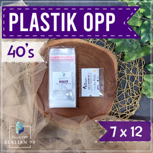 Plastik OPP Lem 7x12 cm 40s Micron Isi 100 lembar