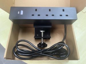 Clamp On Integrated Socket with 3 MY Plugs and 1 USB Type-A & 1 USB Type-C MY Plug Type 1.8m Cable Length