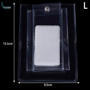 YUYIN4 1PC nhựa trong suốt PVC đồ trang sức Snap bao bì túi Vòng Cổ Vòng đeo tay chống bụi oxy hóa xem Quà lưu trữ Pouch