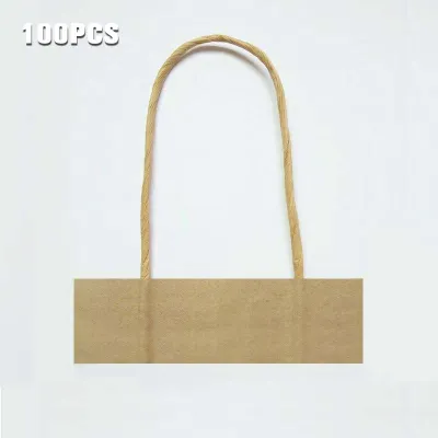 100pcs Paper Bag Handle Rope Kraft Paper Bag Carrying Rope For Lootbags Paper Bag Shopping Bag