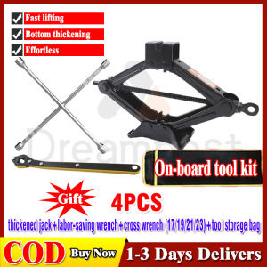 Car Labor-Saving Jack Scissor Jack Car Tire Tool SUV Car Tool Kit With Cross Wrench (17x19x21x23)