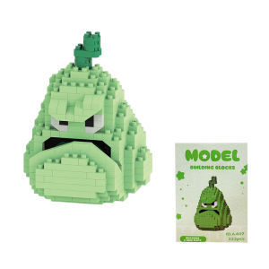 HAHA TOY Plants vs. Zombies Seri Mainan Balok Nano Block Puzzle Susun Bangunan Penembak Kacang Mainan