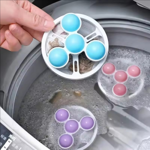 3Pcs Lint Catcher for Laundry / Pet Hair Remover for Laundry / Washing Machine Floating Lint Mesh Bag / Reusable Household Hair Filter / Washer Lint Trap Net Pouch
