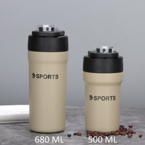TUMBLER TERMOS SPORTS DENGAN SEDOTAN PORTABLE VACUUM INSULATED BOTTLE HOT & COOL STAINLESS STEEL 304 / BOTOL MINUM OLAHRAGA / COFFEE TUMBLER / TERMOS TAHAN PANAS & DINGIN