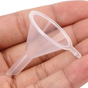 Cutewomen2020 Corong Mini กรวยที่กระจายน้ำหอมช่องทางพลาสติกขนาดเล็กสำหรับขวดในห้องปฏิบัติการทรายน้ำมันหอมระเหยผงเครื่องเทศศิลป์