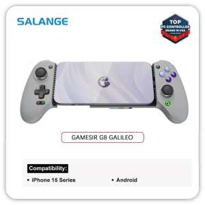 Salange GameSir G8 Galileo Type-C Gamepad Mobile Phone Controller with Hall Effect Stick for iPhone 15 Android PS Remote Play Cloud Game