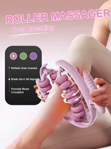 26-roller Leg Massager With Circular Leg Massagers To Relieve Muscle Tension And Relax Calves Leg Slimming Massage Roller Ring Shape Muscle Relaxation Tool Thigh Massager Improve Circulation