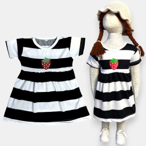 Dress Anak Bayi ARYANA DASTER STRIPE Dress Gaun Balita 0-4 Tahun BENNA