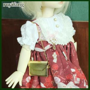 ruyifang Túi Dây Xích kim loại túi Búp bê túi xách mua sắm thu nhỏ cho phụ kiện quần áo