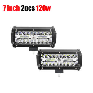 7 Inch 120W Combo Led Light Bars Spot Flood Beam 4x4 Spot 12V 24V 4WD Barra LED Headlight For Auto Boats SUV ATV iLight.