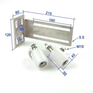 COD stainless Sliding Gate Top Guide Roller set with L bracket