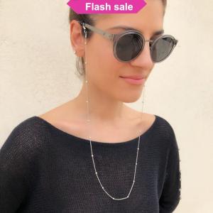 SHENHAO2🎀 Dây đeo mắt kính màu vàng cho nữ mới Dây đeo mắt kính đọc sách đính cườm