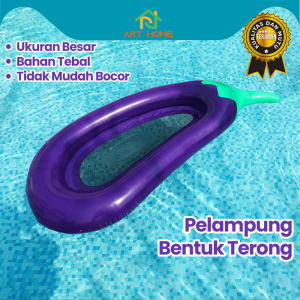 Pelampung Matras Renang motif terong / Eggplant Inflatable Pool Floaties
