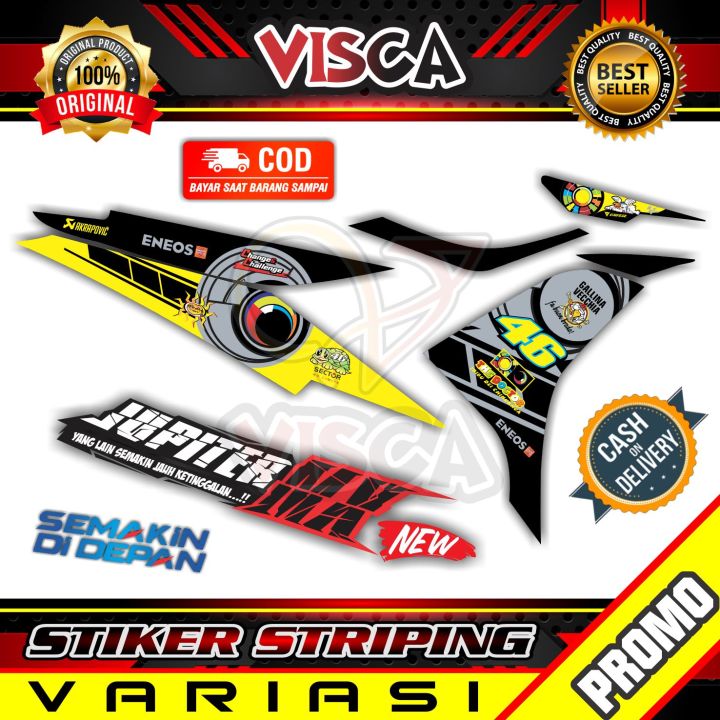 Stiker Striping Jupiter Mx New 135 Variasi New Rossi