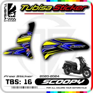 Stiker Striping Scoopy New 2021 - Sticker Striping List Variasi Motor Scoopy New 2021. TBS.16