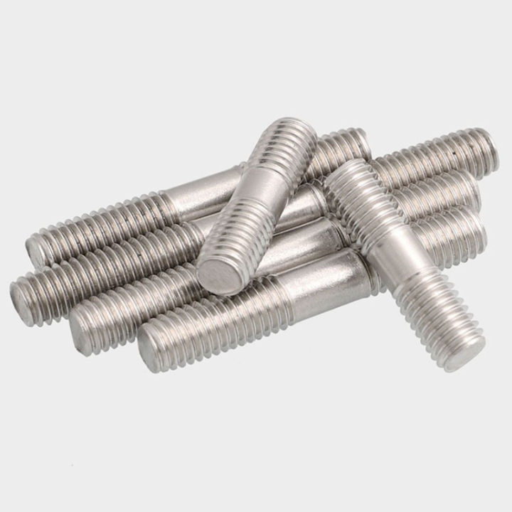 M3 M4 304 Stainless Steel Double End Thread Rod Dual Head Threaded Bar ...