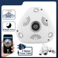 V380 360 Degree WiFi Camera IP Fish Eye Panoramic 1080P CCTV 3D VR Video Audio Remote Home Monitoring. 