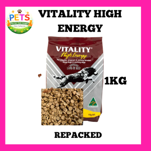 VITALITY HIGH ENERGY DOG FOOD 1KG REPACKED