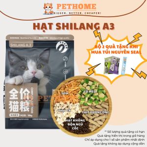[Túi 5kg] Hạt Mèo SHILANG A3 - Thịt Gà Tép Tủy Xương & Cỏ Mèo - Hạt Cho Mèo Siêu Ngon Dinh Dưỡng Không Độn Ngũ Cốc