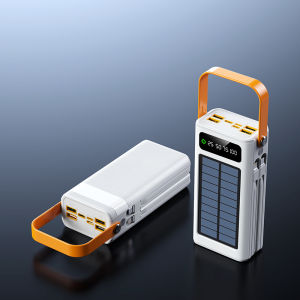 ( Tặng Cáp Nhanh )năng lượng mặt trời Sạc dự phòng 90000mAh Hỗ Trợ Sạc Nhanh 120W Pin Dung Lượng Lớn 4 dây