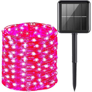 ✅100% Original Jcam 32M/22M/12M/7M Solar Lights LED Fairy String Lights Waterproof 8 Lighting Modes String Light