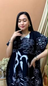 Daster Lowo Jumbo Monochrom Hitam Manis