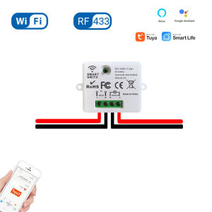 WenQia Công Tắc Đèn Rf Và WiFi Thông Minh Bộ Điều Khiển Không Dây Mô-đun Hẹn Giờ 110V 220V 230V Với Công Tắc Gắn Tường Rf Cho Tuya/Trợ Lý Google/Amazon Alexa