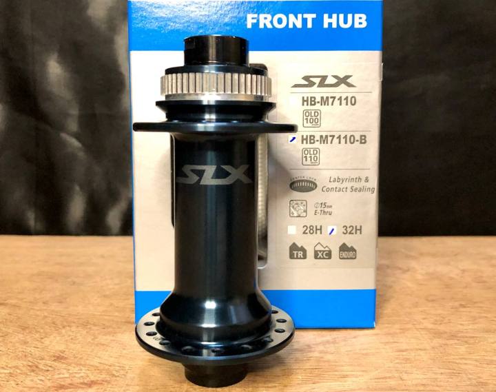 SHIMANO SLX M7110-B E-Thru 15x110 Front 32H Hub (100% original