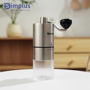 Simplus Manual Coffee Bean Grinder Stainless Steel Portable Hand Grinder