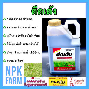 ดีดเด้ง ขนาด 5 ลิตร กำจัดข้าวดีด ข้าวเด้ง ข้าวหาง ข้าววัชพืช ข้าวแดง ย่อยสลายข้าวดีด ใช้ง่าย หมัก 7-10 วัน หลังทำเทือก พ่นในแปลงได้ npkplant