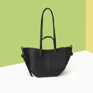 2026 New French Style PU Leather Handbag Large Capacity Trendy Fashionable Womens Shoulder Bag High-End Feel Bag2026