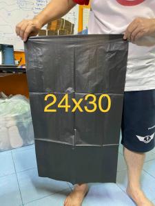 ถุงขยะสีดำ ถุงขยะรีไซเคิล  น้ำหนัก 1 กิโลกรัม/ห่อ Garbage bags