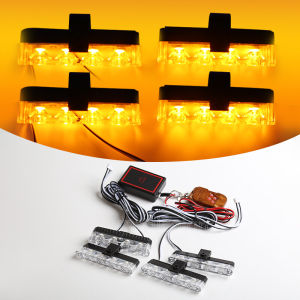 Police LED Light Strobe Red Blue Emergency Remote Wireless Control Flasher WarningFlashing Lamp Car Emergency Strobe Light