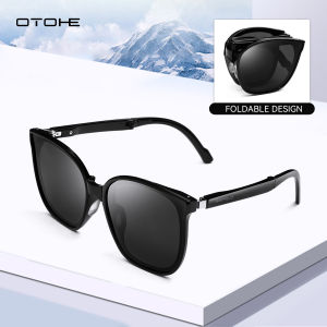 OTOHE แว่นตากันแดดผู้ชายผู้หญิงแว่นตากันแดดพับเก็บได้ดวงตาป้องกันรังสียูวี400บานพับปรับได้ที่วางโน้ตบุ๊กปรับขาได้ท่องเที่ยวกลางแจ้งรองรับจมูกแบบบูรณาการ