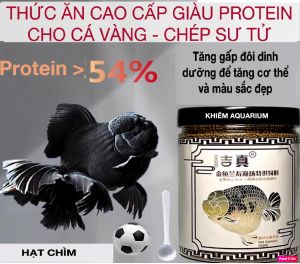 Cám cá vàng JIZHEN/PORPOISE 54% ĐẠM - Giải pháp tăng đầu lân hiệu quả cho cá vàng Hulx