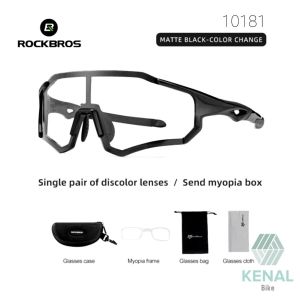 Kacamata Sepeda Rockbros 10181 10182 10183 Photocromic Full Frame Lensa Kaca Mata Gowes Cycling Sunglasses Roadbike Speda Pria Wanita