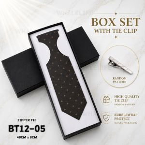 8CM * Hand Made Necktie Zip Tie Business Tie Box Set Office Tie Premium Polyester Tie Men Gift
