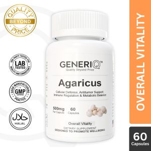 GENERIQ Agaricus 500mg (Immune Regulation Tumor Defense & Cellular-Metabolic Balance)