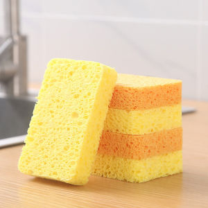 BOSSLU Spons Cuci Piring Sponge Kuning Selulosa / Spons Pembersih Anti Minyak