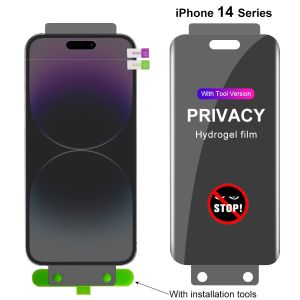 [Gifting tools] Full Coverage Privacy Hydrogel Film Screen Protector for iPhone 16 Pro Max 15 Pro Max 14 13 12 11 Pro Max 12 13 mini 6 6s 7 8 14 15 16 Plus SE 2020