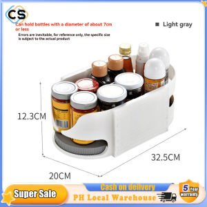 Multi-functional Rotating Spice Rack Kitchen Storage Rack Refrigerator Rack Multi-layer Storage Rack Condiment Rack Double-layer Turntable