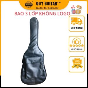 Bao đàn guitar 3 lớp trơn không in không logo đựng vừa đàn guitar từ classic acoustic guitar thùng phím lõm full size chất liệu dày Duy Guitar Store