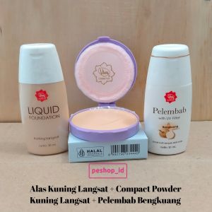 Paket viva alas bedak + compact powder lilac + pelembab 3 in 1