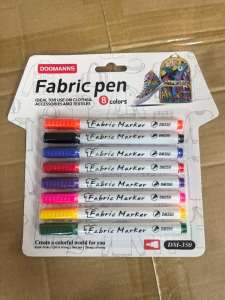 Fabric Pen 8 Colors DIY Textile Painted Marker Doodle/Graffiti Hand Painting Brush T-shir Drawing Shoes Drawing Bags Super Sticky on All Fabrics