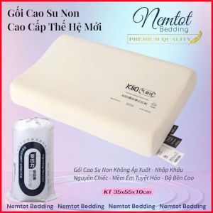 🌆NHẬP KHẨU🌆 Gối Cao Su Non Thế Hệ Mới Siêu Mềm Mại Đàn Hồi Gối Chống Mõi Cổ Giảm Căng Thẳng Khi Ngủ _ Nemtot Bedding