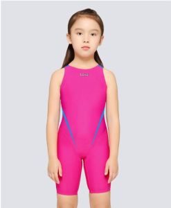 Zoke Girls Competitive Swimwear Quick-Drying Breathable Training Chlorine Resistant Professional Swimsuit Kid One Piece Swimsuit For Competition